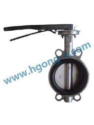 DIN stainless steel wafer butterfly valve